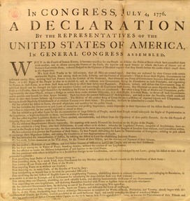 Image: American Declaration of Independence